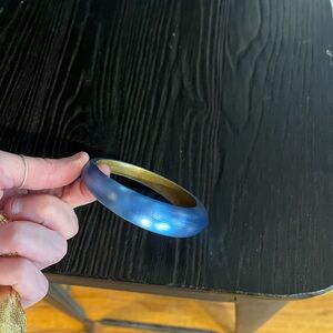 Alexis Bittar Blue lucite bangle